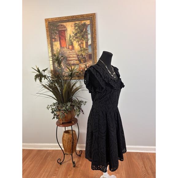 RYE GRASS Women Dress Sm Boho Vacation Resort Wear Sleeveless Pullover Ruffle - Picture 3 of 10